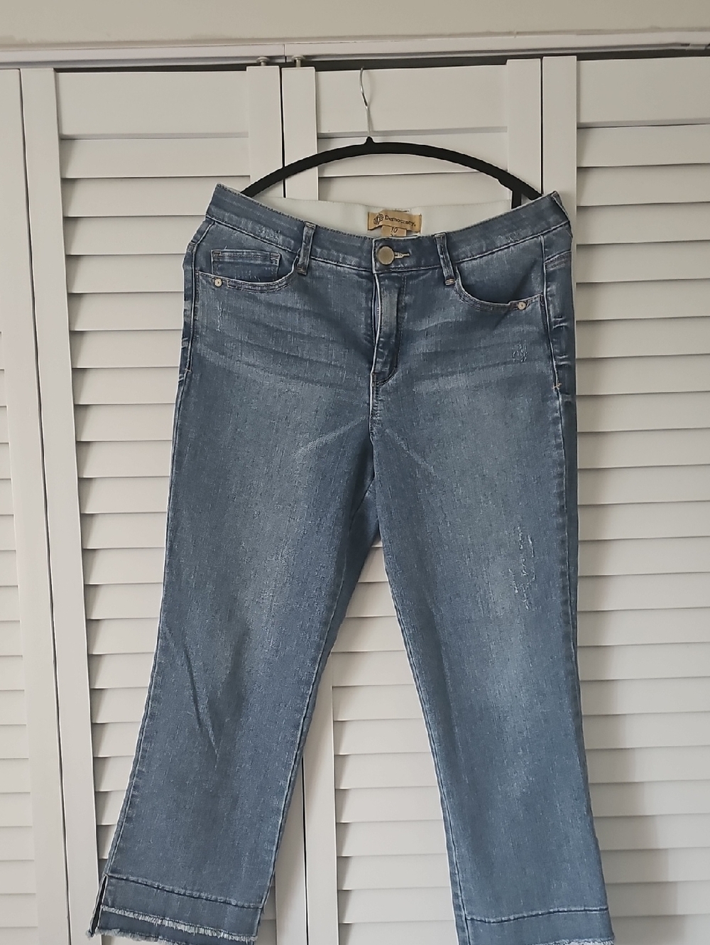 Democracy Light Blue Cropped Ankle Jeans